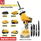 Cordless Electric Reciprocating Saw 4 Blades Cutting Tool For 18V Dewalt Battery