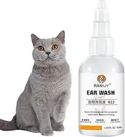 Dog Ear Drops | Pet Ear Cleaner for Rapid Cleaning,Contagion Care and Protection Drops for Dogs and Cats, Earmite Solution for Controlling Ear Contagions and Odor in Pets Hoffti