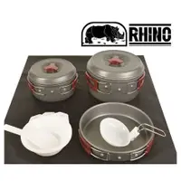 在飛比找蝦皮購物優惠-RHINO犀牛 K-3 三人輕便套鍋/露營炊具 調理鍋 煎鍋