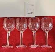 Set of 4 Waterford Marquis Brookside All Purpose Water/Wine Goblets Glasses