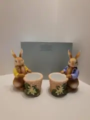 Vintage Bunny Rabbit Votive Candle Holders Bertie & Bea PartyLite New