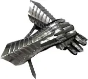 Steel Knight Medieval Glove Armor Accents Gauntlet With Leather iner Handcrafted