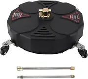 13 Inch Pressure Washer Cleaner with 4 Wheels, 2500PSI Power Washer Cleaner with 1/4 Inch Quick Plug, High Pressure Washer Cleaner for Concrete, Patio