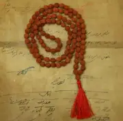 Lab certified Rudraksha Mala Beads - 8 mm seed size, 108+1 Prayer Beads, knotted