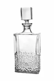 Barski Crystal Whiskey Decanter For Whiskey,Liquor,Scotch,Bourbon-25 oz.-12"H