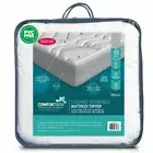 Tontine 182x203cm Reversible Coolmax Quilted Mattress Topper King Bed White