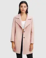 [Belle & Bloom] Ex-Boyfriend Wool Blend Oversized Jacket - Blush