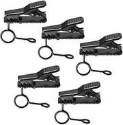 EY-J03 5pcs 6mm Wired Lapel Mic Microphone Tie Clip