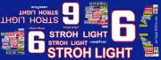 #6 Mark Martin Stroh Light Thunderbird 1/64th Waterslide Decals