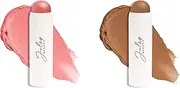 [Julep] Skip the Brush Multi-Purpose Color Stick for Eyes, Cheeks, and Lip Duo Neutral Bronze and Golden Guava - Blendable, Buildable Color