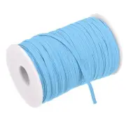 Flat Elastic Band for Sewing 1/8" x 109 Yards Lake Blue Stretch Strap Roll