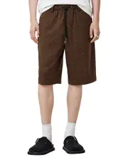 Allsaints Newell Checked Oversized Pull On Short