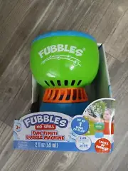 FUBBLES NO-SPILL FUN FINITI BUBBLE MACHINE UP TO 1 HOUR OF PLAY TOY GIFT - NEW