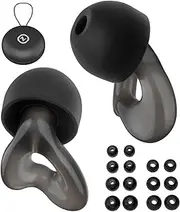 Ear Plugs for Everyday Noise Relief with Clear Speech - Reusable Noise Cancelling Ear plugs for Social Gatherings, Work, Studying, Conversation, Parenting - 23dB Noise Reduction