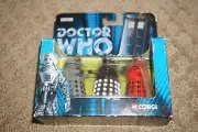 Doctor Who TY96204 3-Piece Dalek Set - Red, Grey, Black NEW Corgi Classics