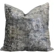 Harp and Finial HFS20276DS Aura 24 inch Grey Throw Pillow