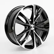 LevalCraft For 2017-2019 Toyota Corolla 17 Inch Steel Rim Black Machine Face Rim- OE Direct Replacement Rim with Floating Caps Finish- Car Wheel Repair Modification Accessories (1)
