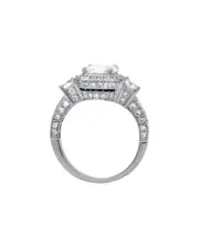 Diana M. Fine Jewelry 18K 2.42 ct. tw. Diamond Half-Set Ring