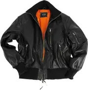 Mil-Tec BW Aviator, leather jacket , color: Black , size: 60