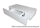 Floating Drawer Shelf Concealed Storage BLACK Gloss Bookshelf 48cm x 25cm x 10cm