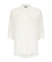 Antonelli Firenze Chamonix Embroidered Blouse 42 White