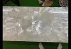 Selenite Meeting Table for Office Furniture Rectangle Resin Dining Table Top