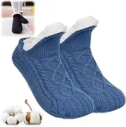 [Generic] Truecups Fleece Socks,Indoor Non-slip Thermal Socks,FleeceSox - Fleece-Lined Non-Slip Thermal Slippers Socks