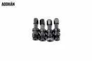 4 Aodhan V1 Bolt On Black Valve Stems Fits Volkswagen Subaru Suzuki Toyota Volvo