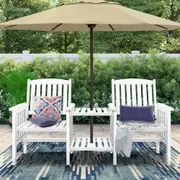 ALFORDSON Outdoor Loveseat Armchairs Patio Garden Furniture Bench White