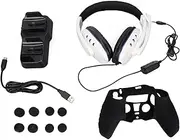 Gaming Accessories Set, Power Cable with Thumb Grip Protection Dual 12in1 Charging Dock Controller Accessories Protective Case for Game Controller/554/1685