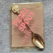 MIKIMOTO Japan Stainless Steel Sea Pearl Clam Shell Sugar Spoon new in the box