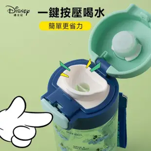 【Disney 迪士尼】3D公仔造型Tritan輕便尼龍提帶兒童彈蓋直飲水壺 - 530ml(蜘蛛人/草莓熊/米奇/米妮)