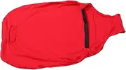 [JEWEDECO] Elastic Luggage Cover for Suitcases Protector Bag Dustproof Travel Sleeve Stretchy Suitcase Protector Red for Access and Scratch Resistance