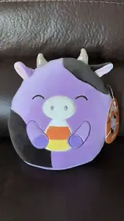 ALEXIE Candy Corn 7.5” Cow Halloween Squishmallow