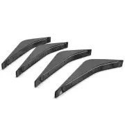 4X/Set Rear Lower Air Diffuser Fins For Chevrolet Corvette C7 14-19 Carbon Color