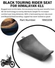 BLACK TOURING RIDER SEAT FIT FOR ROYAL ENFIELD HIMALAYAN 411 |Fit For