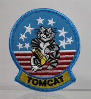 Embroidered Military Patch - TOMCAT - F-14 Tomcat US Navy - 3.25" x 2.75" NEW