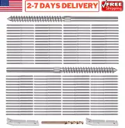 Stainless Steel Swage Lag Screws Wood Post Fence 1/8" Cable Deck Railing Hardwar