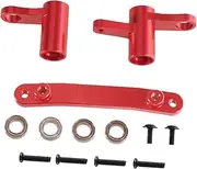 1/16 RC Car Steering Assembly with Bearings for Models 16101 16201, Red