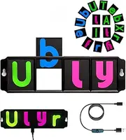 Led Sign For Car, Light Sign For Cars, Car Led Signs, Glow Letters Cards For Rideshare Drivers, DIY OPEN Signs for Business