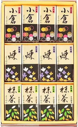 日本 井村屋 迷你羊羹 12入/盒 井村屋 羊羹 紅豆 抹茶 小倉 煉  紅豆泥 糖分 點心 零食 甜點 送禮 節日❤JP