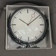 RareIkea BISSING Silent Double Sided Wall Clock Black 404.542.87 Sealed
