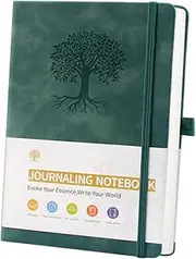 A5 Lined Journal Notebook for Women & Men,192 Pages,College Ruled Hardcover Notebook for Personal Journaling Writing, Study, Office, Travel Recording & Note Taking (Green)