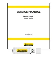 New Holland W130C Tier 4 Service Repair Workshop Manual on USB stick