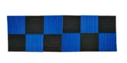 12 pcs Black and Blue Acoustic Foam Panel Tile Wall Studio Sound Proof 12x12x1