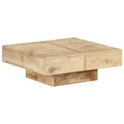 Coffee Table 80x80x28 cm Solid Mango Wood
