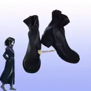 Game HUNTER HUNTER Feitan Potoo Cosplay Shoes Halloween Party Cos Black Boots
