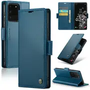 CaseMe Samsung Galaxy S20 Ultra 5G Folio Wallet Case Cover Side Closure G988 [Blue]