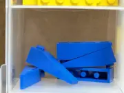 LEGO Parts - Blue Slope 18 4 x 1 - No 60477 - QTY 5