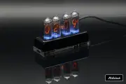 IN-14 NIXIE TUBE CLOCK ASSEMBLED ACRYLIC ENCLOSURE ADAPTER 4-tubes by MILLCLOCK